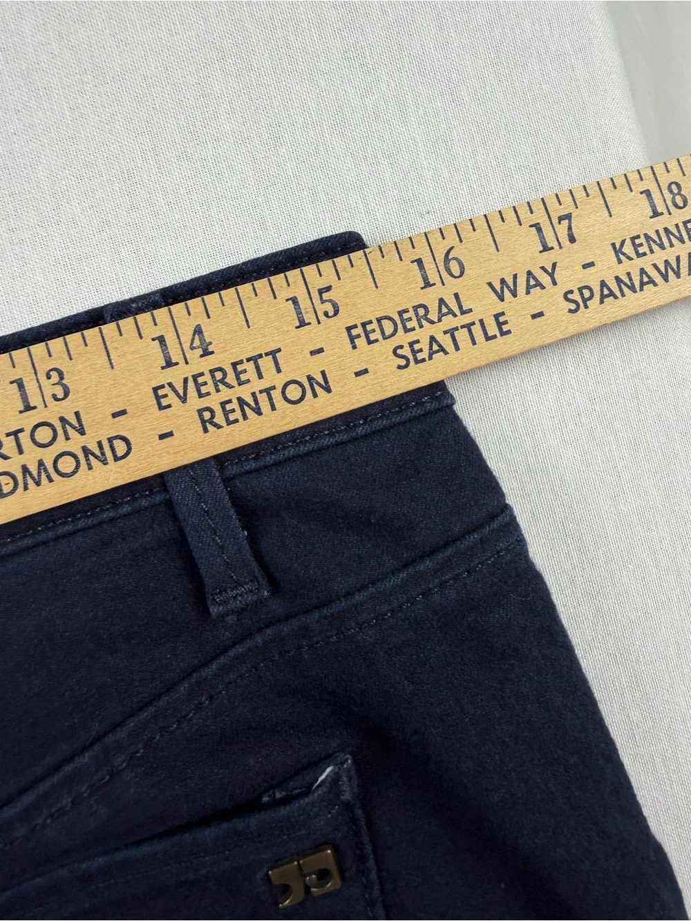 Joe's Jeans Visionaire High Rise Dark Wash Skinny Jeans Seam Detail 28